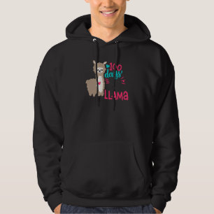 100 Days No Prob Llama Happy 100th Day Of School D Hoodie