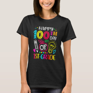 100 days of 1st Grade 100th day of School Teacher  T-Shirt