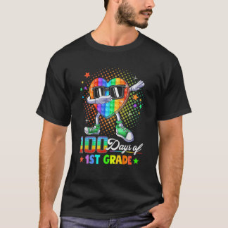 100 Days Of 1St Grade Teacher Kids 100Th Day Poppi T-Shirt