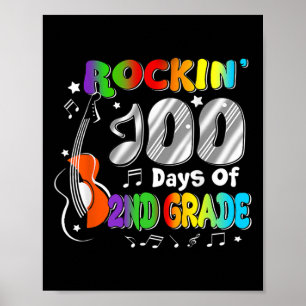100 Days Of 2nd Grade 100th Day Of School Boys Gir Poster
