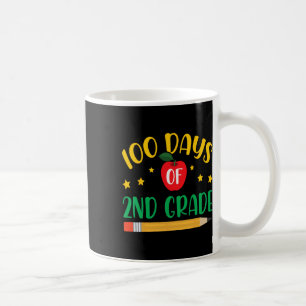 100 Days Of 2nd Grade Student Girls Boys 100 Days Coffee Mug