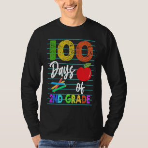 100 Days Of 2nd Grade Student Girls Boys 100 Days T-Shirt