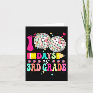 100 Days Of 3rd Grade Pencil 100th Day Of School R Card