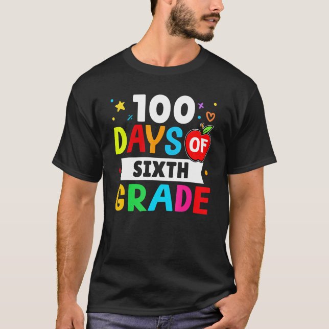 100 Days of 6th grade Toddler Boy Girl T-Shirt (Front)