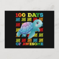100 Days Of Awesome Turtle 100th Day Of School