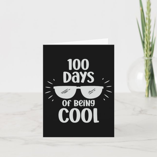 100 Days Of Being Cool 1  Card (Front)