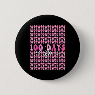 100 Days Of Bows Coquette 100th Day Of School 6 Cm Round Badge