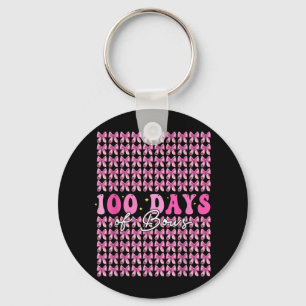 100 Days Of Bows Coquette 100th Day Of School Key Ring