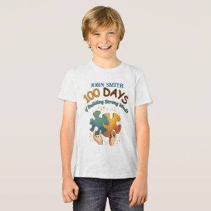 100 Days of Building Strong Minds: Puzzle Piece Tri-Blend Shirt