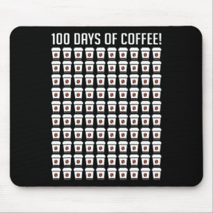 100 Days Of Coffee Teacher Appreciation 100th Day Mouse Pad