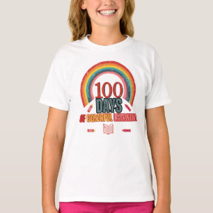 100 Days of Colourful Learning: Educational and Fu T-Shirt