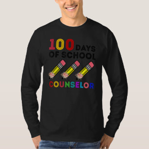 100 Days Of Counselor Happy 100th Day Of School T-Shirt