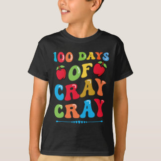100 Days Of Cray Cray - Apples And Books T-Shirt