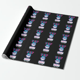 100 Days of Drip 0 Errors Baseball School Swag Wrapping Paper