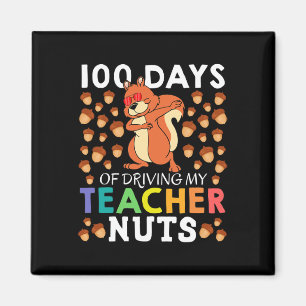 100 Days Of Driving My Teacher Nuts Fun Dabbing Sq Magnet