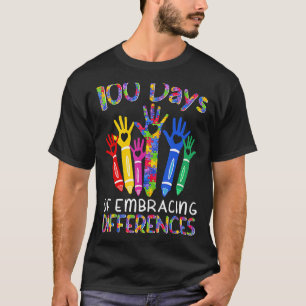100 Days Of Embracing Differences IEP 100th Day Of T-Shirt