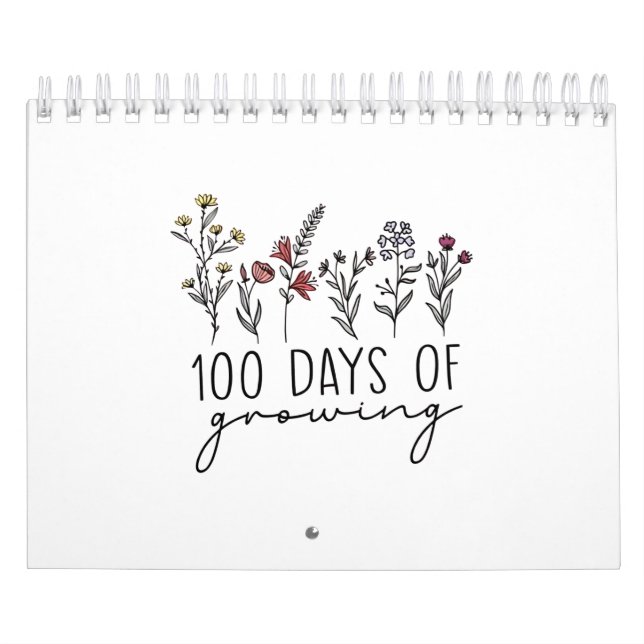 100 Days of Growing Gerdening Plants School  Calendar (Cover)