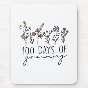 100 Days of Growing Gerdening Plants School Mouse Pad