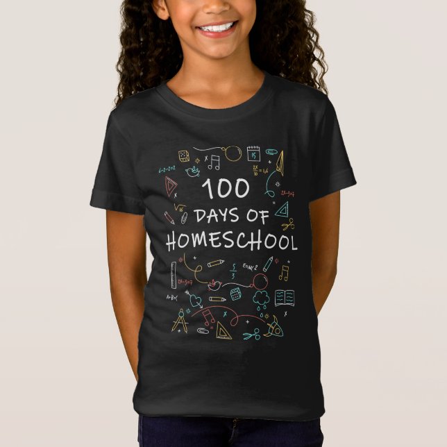 100 days of Homeschool T-Shirt (Front)