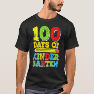 100 Days Of Kindergarten 100th Day Of School Stude T-Shirt