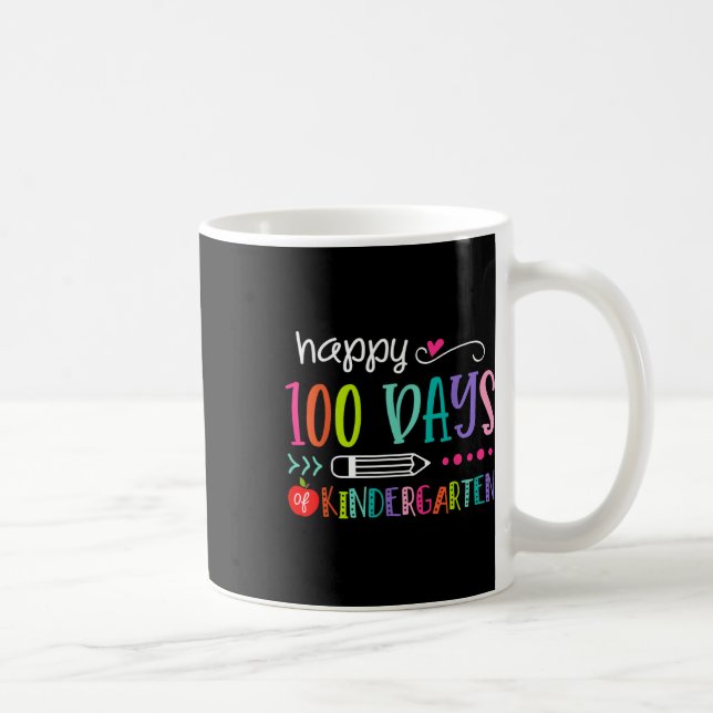 100 Days Of Kindergarten 100th Days Of School Coffee Mug (Right)