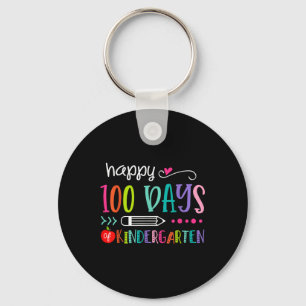 100 Days Of Kindergarten 100th Days Of School Key Ring