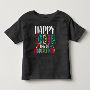 100 Days of Kindergarten Colorful Cute Toddler  T-Shirt