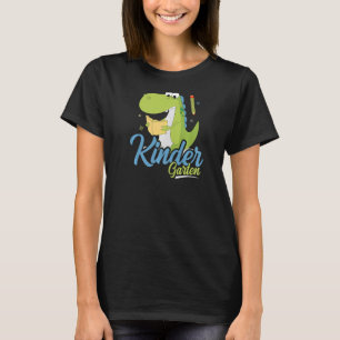 100 Days of Kindergarten Costume Reading Book Trex T-Shirt