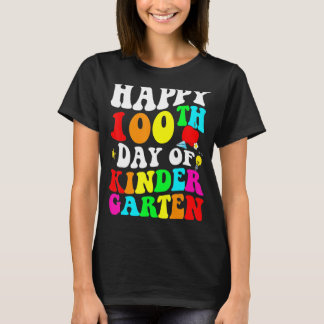 100 Days Of Kindergarten Happy 100th Day Of School T-Shirt