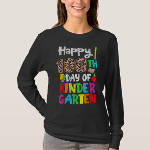 100 Days Of Kindergarten Happy 100th Day Of School T-Shirt
