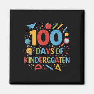 100 Days Of Kindergarten School 100th Days Of Magnet
