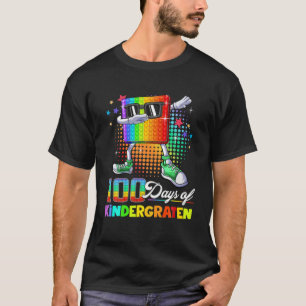 100 Days Of Kindergarten School Teacher Kids 100Th T-Shirt