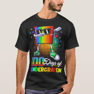 100 Days Of Kindergarten School Teacher Kids 100th T-Shirt