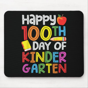 100 Days Of Kindergarten Teacher Kids 100th Days Mouse Pad