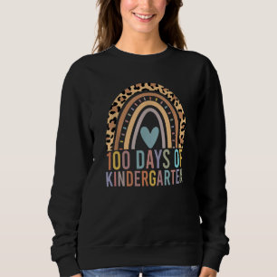 100 Days Of Kindergarten Teacher Student 100th Day Sweatshirt