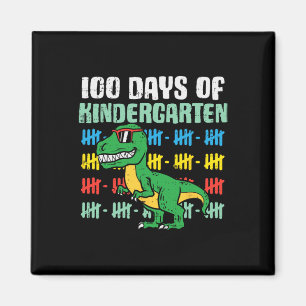 100 Days Of Kindergarten Trex Dinosaur 100th Day S Magnet