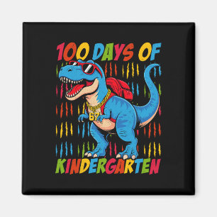 100 Days Of Kindergarten Trex Dinosaur Kids Boys S Magnet