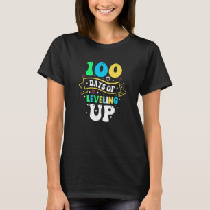 100 Days Of Leveling Up  100 Days Of School T-Shirt