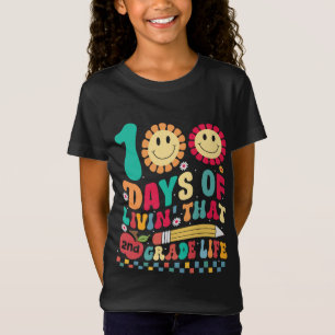 100 Days of Living That Second Grade 2ND Grade Hap T-Shirt