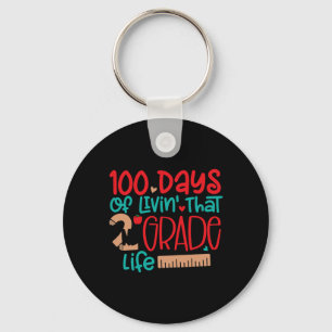 100 Days Of Livin's That 2nd Grade Life 100 Days O Key Ring