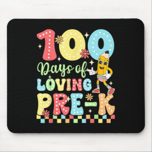 100 Days Of Loving Pre-k Teacher Kids Celebration Mouse Pad