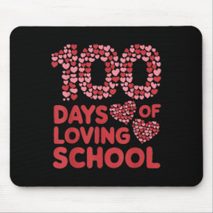 100 Days Of Loving School Teacher Women 100th Day Mouse Pad