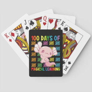 100 Days Of Magical Learning Axolotl School Playing Cards