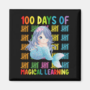 100 Days Of Magical Learning Mermaid School Magnet