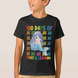 100 Days Of Magical Learning Mermaid School T-Shirt