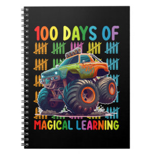 100 Days Of Magical Learning Monster Truck School Notebook
