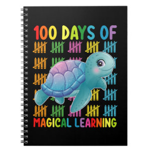 100 Days Of Magical Learning Turtle School Notebook