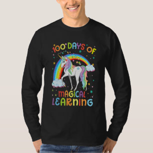 100 Days Of Magical Learning Unicorn 100th Day Sch T-Shirt