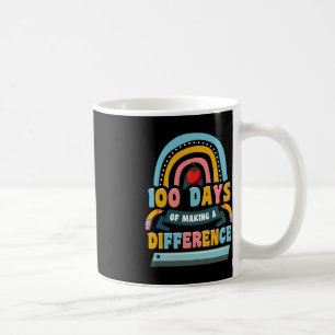 100 Days Of Making A Difference Rainbow Kids Teach Coffee Mug
