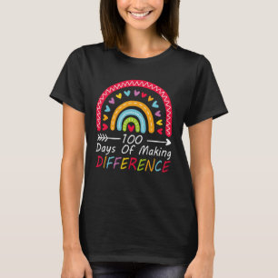 100 Days of Making Difference, 100 days of School T-Shirt